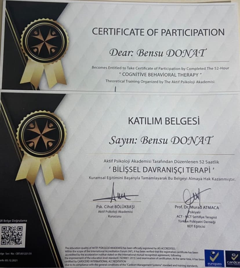 BİLİŞSEL DAVRANIŞÇI TERAPİ