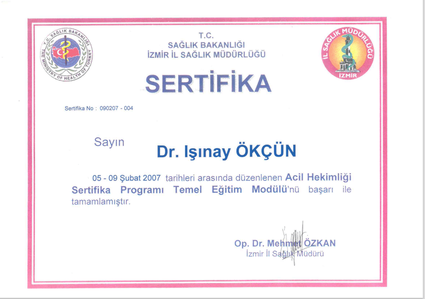 ACİL HEKİMLİĞİ SERTİFİKA PROGRAMI TEMEL EĞİTİM MODÜLÜ