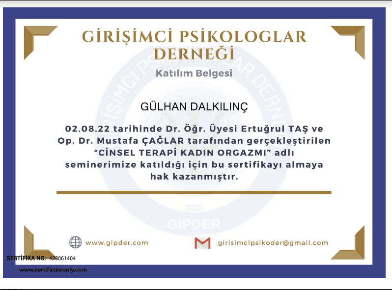 Cinsel Terapi Kadın Orgazm