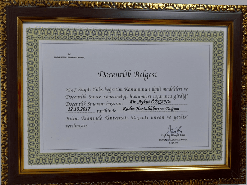 Doçentlik Belgesi