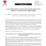 A new anthropometric measurement of penile length and its relation to second and fourth digital lengths (scı-scı expandıe)