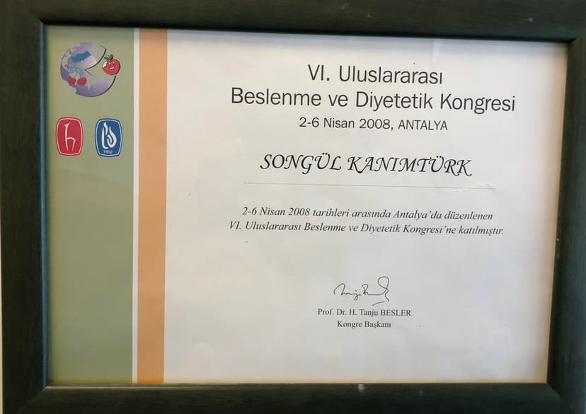 VI. Uluslararası Beslenme ve Diyetetik Kongresi