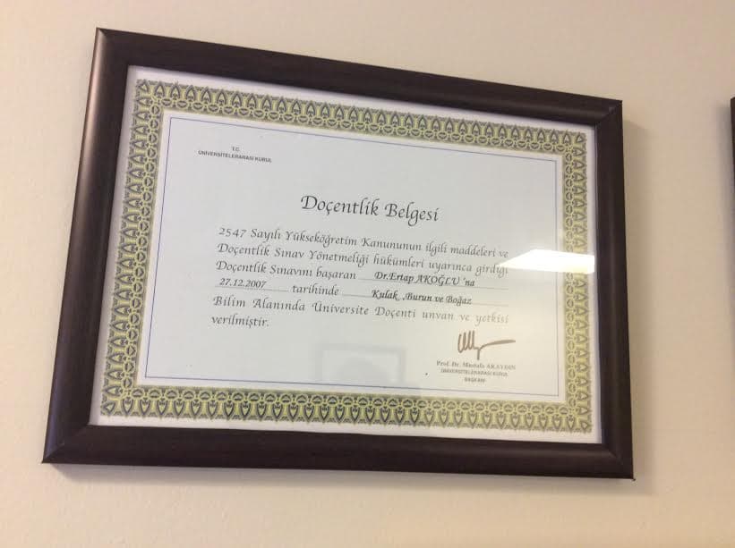 Doçentlik Belgesi