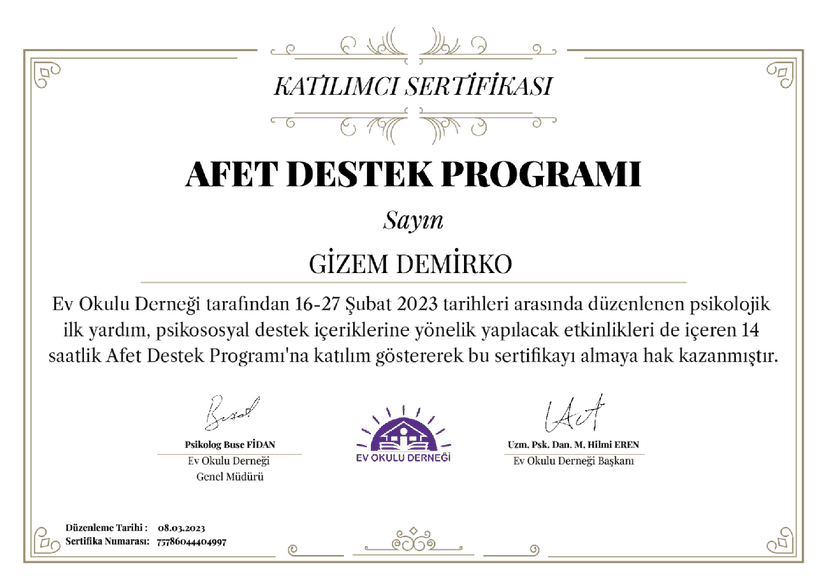 Afet Destek Programı