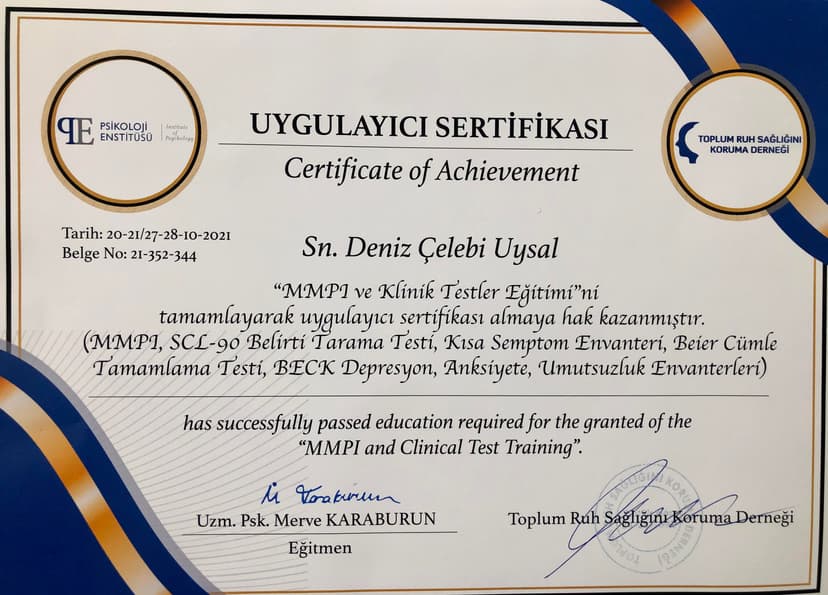 Klinik Psikolog Deniz Çelebi Uysal