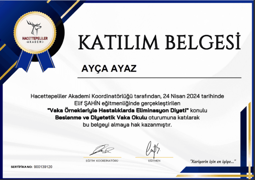 HASTALIKLARDA ELİMİNASYON DİYETİ