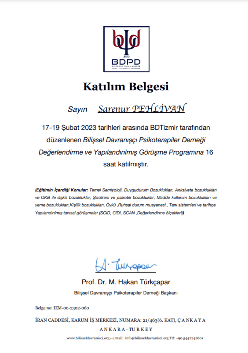 hakan türkçapar tanı