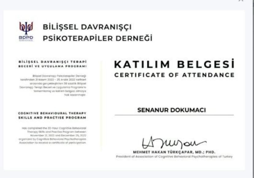 Bilişsel Davranışçı Terapi