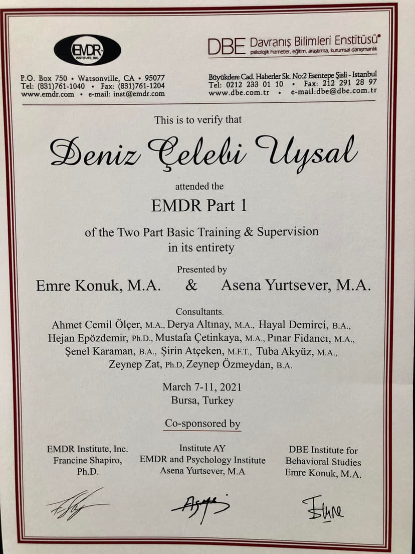 Klinik Psikolog Deniz Çelebi Uysal