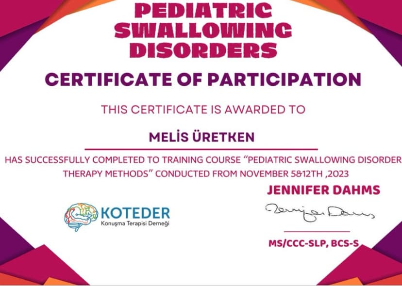 Pedatrik Yutma Bozukluklarında Terapi Metodları
